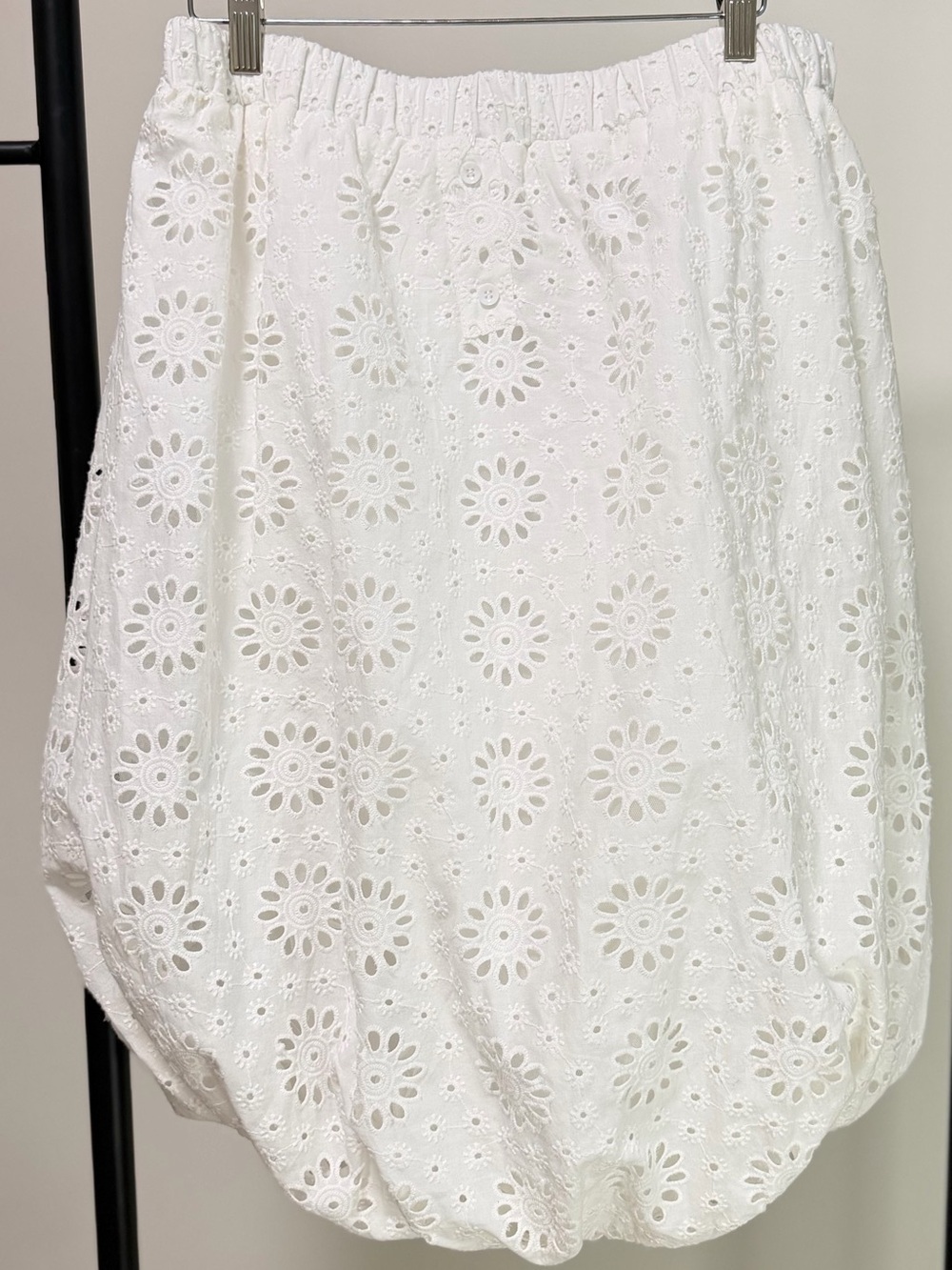 AKIRA White Floral Eyelet Midi Skirt NWT | Embroidered Boho Summer